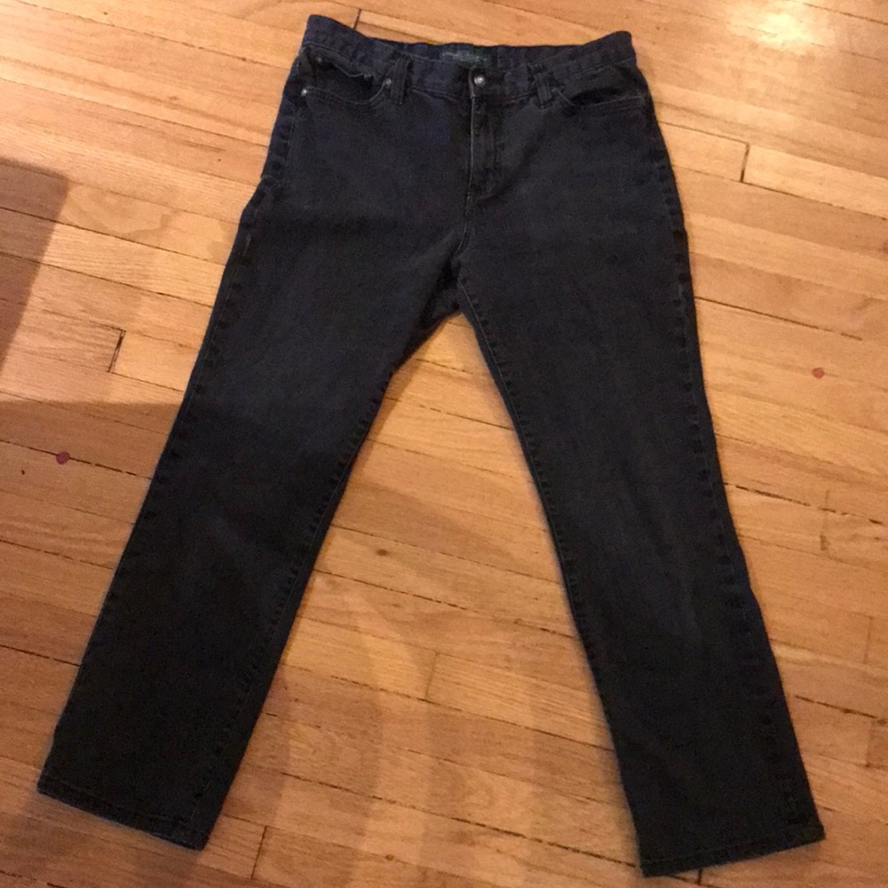 Ralph Lauren blk high waisted washed out jeans… size 6 (was size 10p)